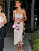 Kara Del Toro Leggy in a Skimpy Dress at Revolve Social Club Grand Re-Opening in Los Angeles