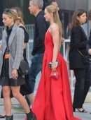 Kathryn Newton Cleavage in a Red Dress at 2022 Critics’ Choice Awards in Los Angeles