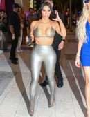 Kim Kardashian and Khloe Kardashian Booty, Arriving at the SKIMS Pop-up in Miami