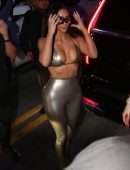Kim Kardashian and Khloe Kardashian Booty, Arriving at the SKIMS Pop-up in Miami