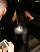 Kim Kardashian and Khloe Kardashian Booty, Arriving at the SKIMS Pop-up in Miami