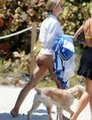 Kimberley Garner Booty in Thong on a Beach in Miami
