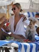 Kimberley Garner Booty in Thong on a Beach in Miami