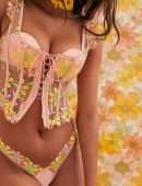 Lais Ribeiro Booty in Lingerie for Victoria’s Secret x For Love & Lemons