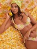 Lais Ribeiro Booty in Lingerie for Victoria’s Secret x For Love & Lemons
