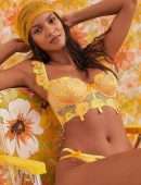 Lais Ribeiro Booty in Lingerie for Victoria’s Secret x For Love & Lemons