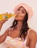 Lais Ribeiro Booty in Lingerie for Victoria’s Secret x For Love & Lemons