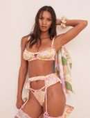 Lais Ribeiro Booty in Lingerie for Victoria’s Secret x For Love & Lemons