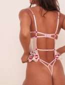 Lais Ribeiro Booty in Lingerie for Victoria’s Secret x For Love & Lemons