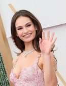 Lily James Leggy at 94th Annual Academy Awards in Hollywood