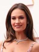 Lily James Leggy at 94th Annual Academy Awards in Hollywood