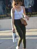 Lucy Hale Booty in Tights Outside a Gym in LA