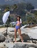 Maria Melilo Booty, Photoshoot Candids for 138 Water in Santa Monica