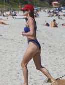 Nina Agdal Booty in Bikini on a Beach in Miami
