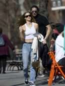 Nina Agdal Pokies, Out for Lunch in NYC