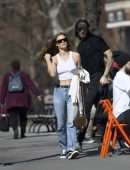 Nina Agdal Pokies, Out for Lunch in NYC
