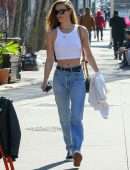 Nina Agdal Pokies, Out for Lunch in NYC