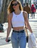 Nina Agdal Pokies, Out for Lunch in NYC