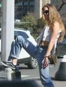 Nina Agdal Pokies, Out for Lunch in NYC