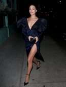 Olivia Culpo Upskirt at Olivetta in West Hollywood