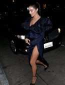 Olivia Culpo Upskirt at Olivetta in West Hollywood