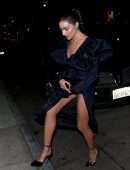 Olivia Culpo Upskirt at Olivetta in West Hollywood