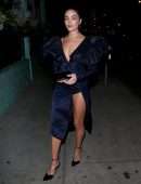 Olivia Culpo Upskirt at Olivetta in West Hollywood