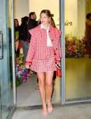 Olivia Holt Leggy at Miss Dior Millefiori Garden Pop-Up in West Hollywood