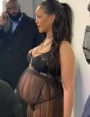 Rihanna at Dior Womenswear Fall/Winter 22/23 Show at Paris Fashion Week