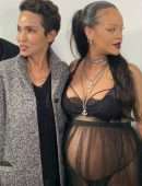 Rihanna at Dior Womenswear Fall/Winter 22/23 Show at Paris Fashion Week