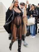 Rihanna at Dior Womenswear Fall/Winter 22/23 Show at Paris Fashion Week