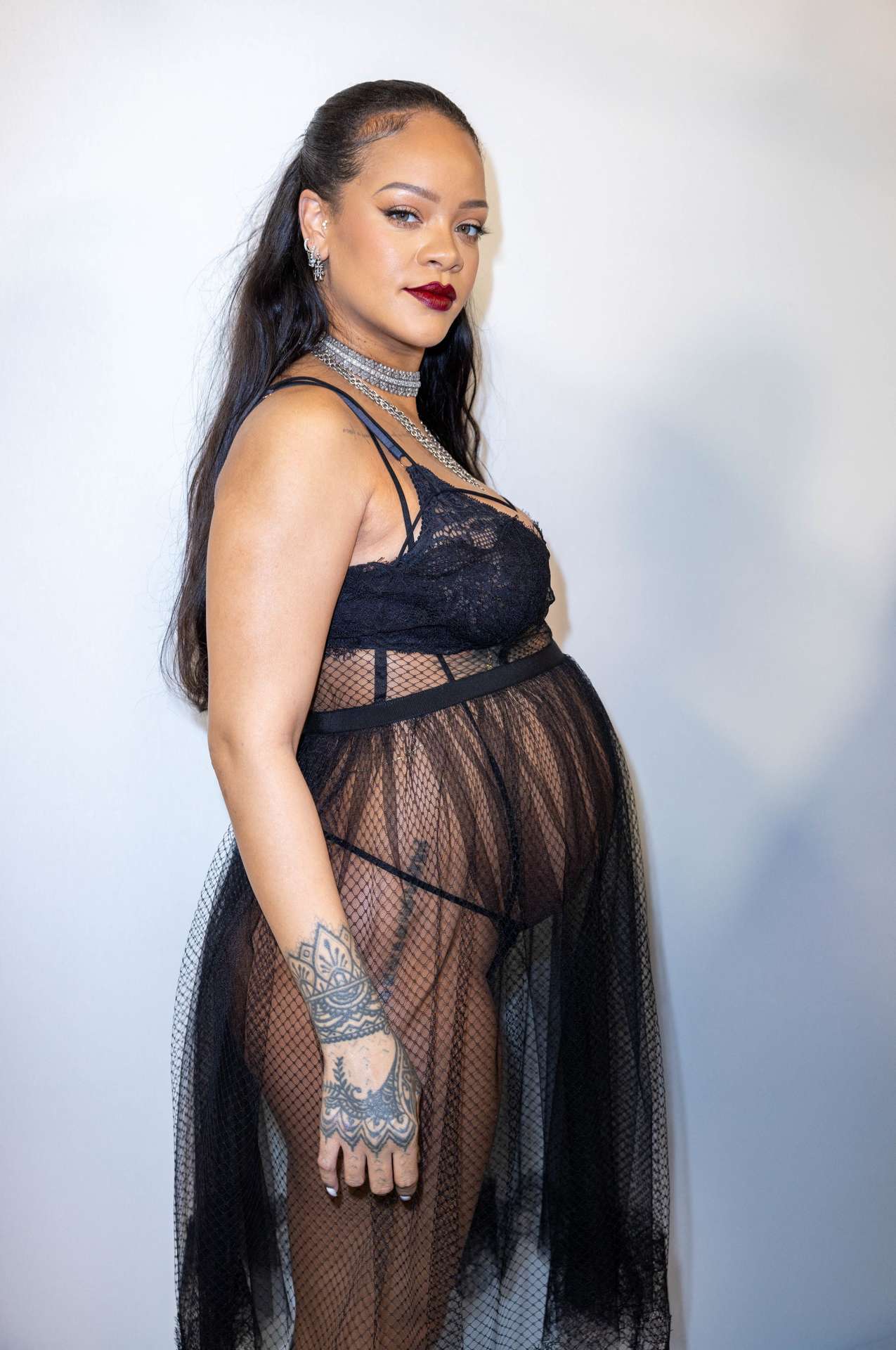 Rihanna at Dior Womenswear Fall/Winter 22/23 Show at Paris Fashion Week