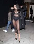 Tinashe in See-Through Dress Outside Justin Bieber's Concert Afterparty in West Hollywood