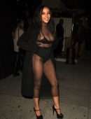 Tinashe in See-Through Dress Outside Justin Bieber's Concert Afterparty in West Hollywood