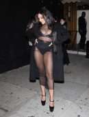 Tinashe in See-Through Dress Outside Justin Bieber's Concert Afterparty in West Hollywood