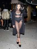 Tinashe in See-Through Dress Outside Justin Bieber's Concert Afterparty in West Hollywood