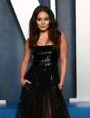 Vanessa Hudgens Booty in See-Through Dress at 2022 Vanity Fair Oscar Party in Beverly Hills