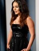 Vanessa Hudgens Booty in See-Through Dress at 2022 Vanity Fair Oscar Party in Beverly Hills
