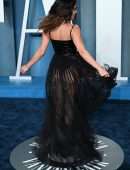 Vanessa Hudgens Booty in See-Through Dress at 2022 Vanity Fair Oscar Party in Beverly Hills