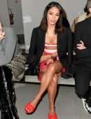 Vanessa Hudgens Leggy and Underboobs at Giambattista Valli Fashion Show in Paris