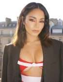 Vanessa Hudgens Leggy and Underboobs at Giambattista Valli Fashion Show in Paris