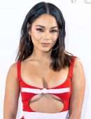 Vanessa Hudgens Leggy and Underboobs at Giambattista Valli Fashion Show in Paris