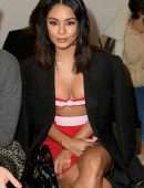 Vanessa Hudgens Leggy and Underboobs at Giambattista Valli Fashion Show in Paris