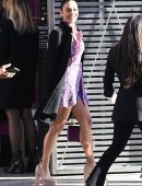 Vanessa Hudgens Leggy at Valentino Fashion Show in Paris