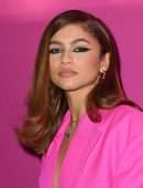 Zendaya Coleman Cleavage at Valentino Womenswear Fall/Winter 2022/2023 Fashion Show in Paris