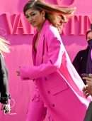 Zendaya Coleman Cleavage at Valentino Womenswear Fall/Winter 2022/2023 Fashion Show in Paris