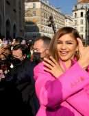 Zendaya Coleman Cleavage at Valentino Womenswear Fall/Winter 2022/2023 Fashion Show in Paris