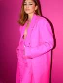Zendaya Coleman Cleavage at Valentino Womenswear Fall/Winter 2022/2023 Fashion Show in Paris