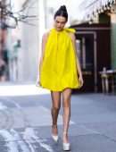 Zoey Deutch Leggy, Going to The Today Show in NYC