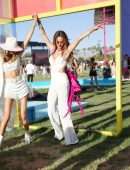 Alessandra Ambrosio at the Coachella Valley Music And Arts Festival in Indio